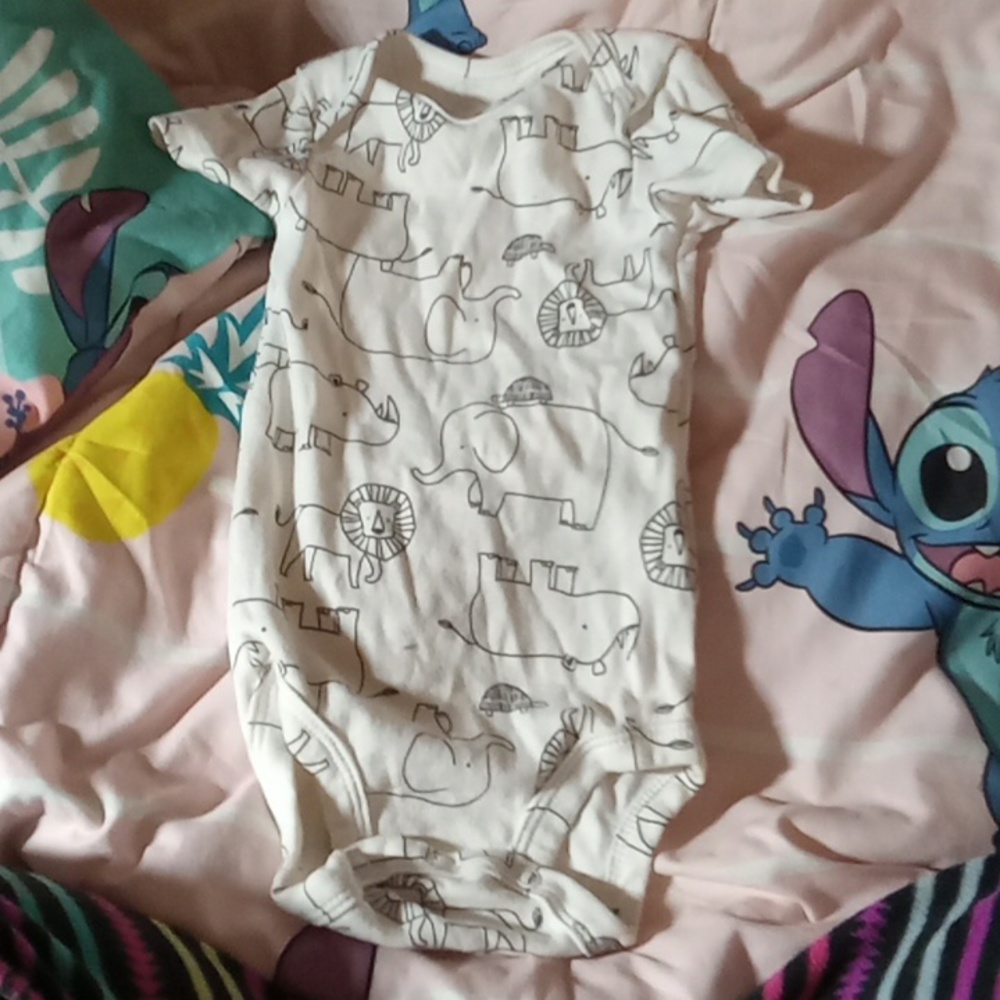 COPY - Zoo animal Onesie sz 3 to 6 months